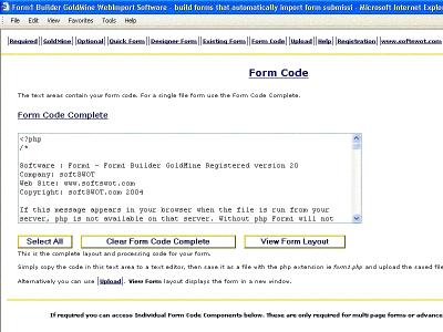 Download Form1 Builder GoldMine