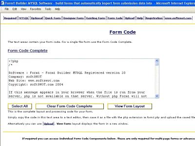 Download Form1 Builder MYSQL