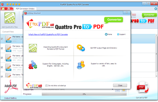 Foxpdf Quattro Pro To Pdf Converter Standaloneinstaller Com