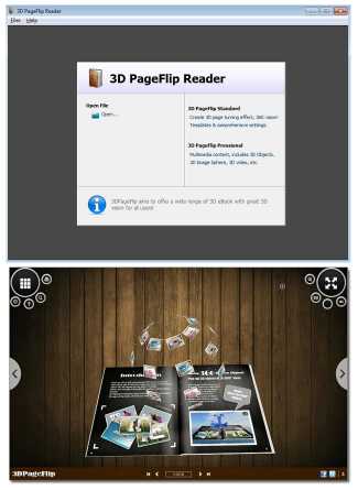 Free 3D PageFlip Reader