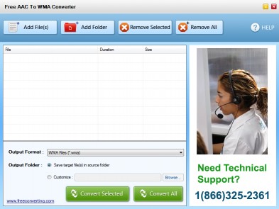 Download Free AAC to WMA Converter