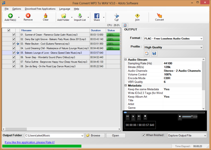 shuangs wav to mp3 converter 2.2