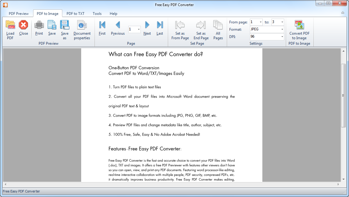 Free Easy PDF Converter - standaloneinstaller.com