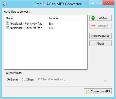 Download Free FLAC to MP3 Converter