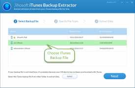 Free iTunes Backup Extractor