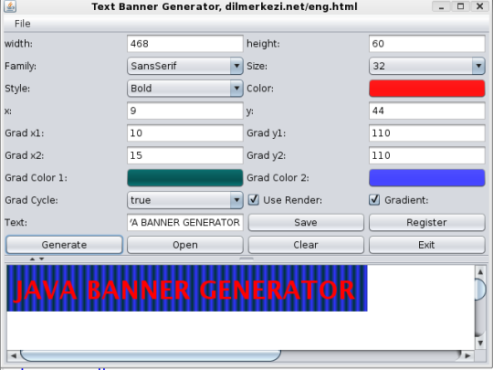 Free Java Text Banner Generator Standaloneinstaller Com