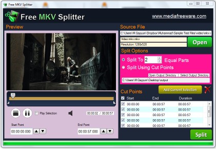 Download Free MKV Splitter