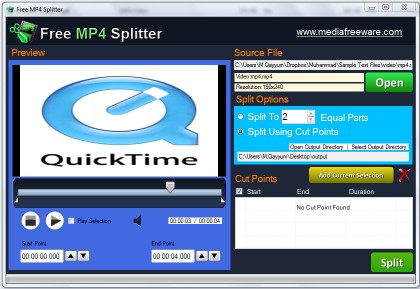 Download Free MP4 Splitter