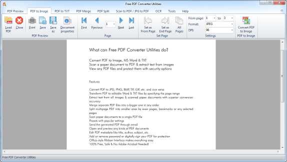 Free PDF Converter Utilities