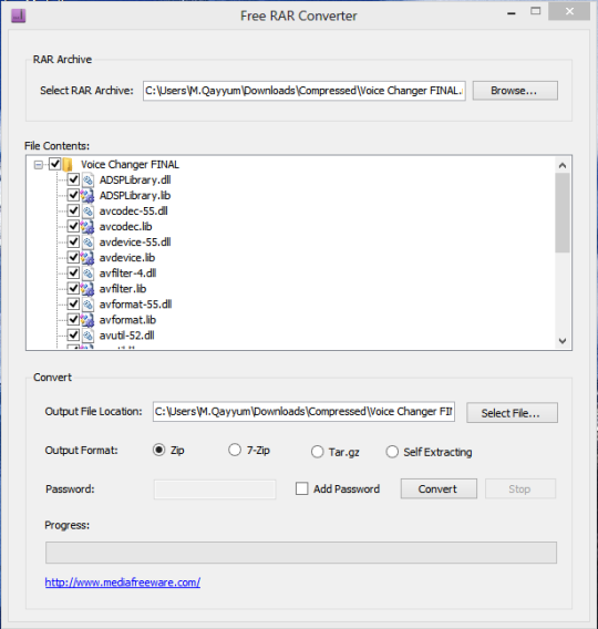 rar file converter online