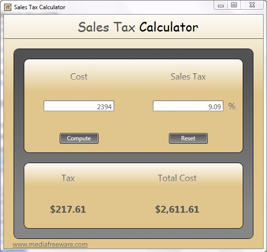 assignment sale tax calculator