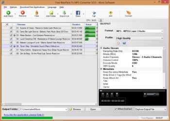 Free WavPack To MP3 Converter 4dots
