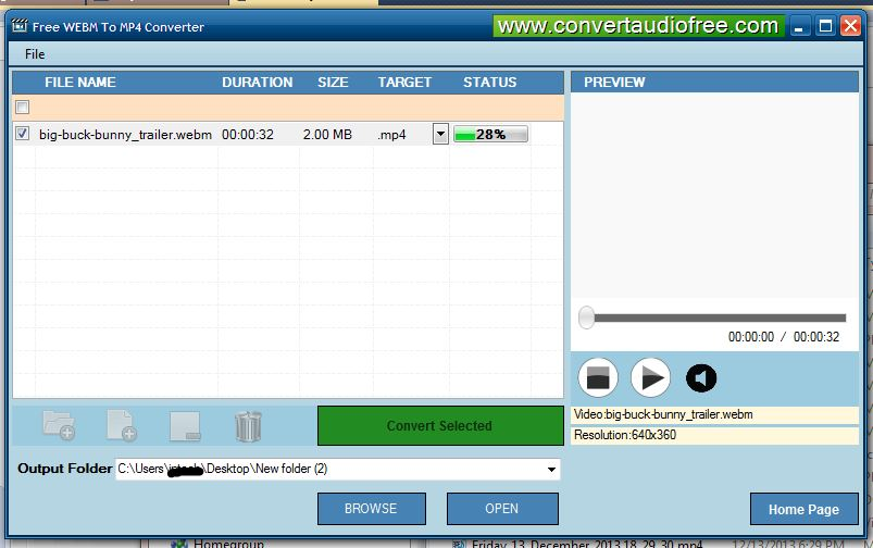 Free WEBM To MP4 Converter Standaloneinstaller