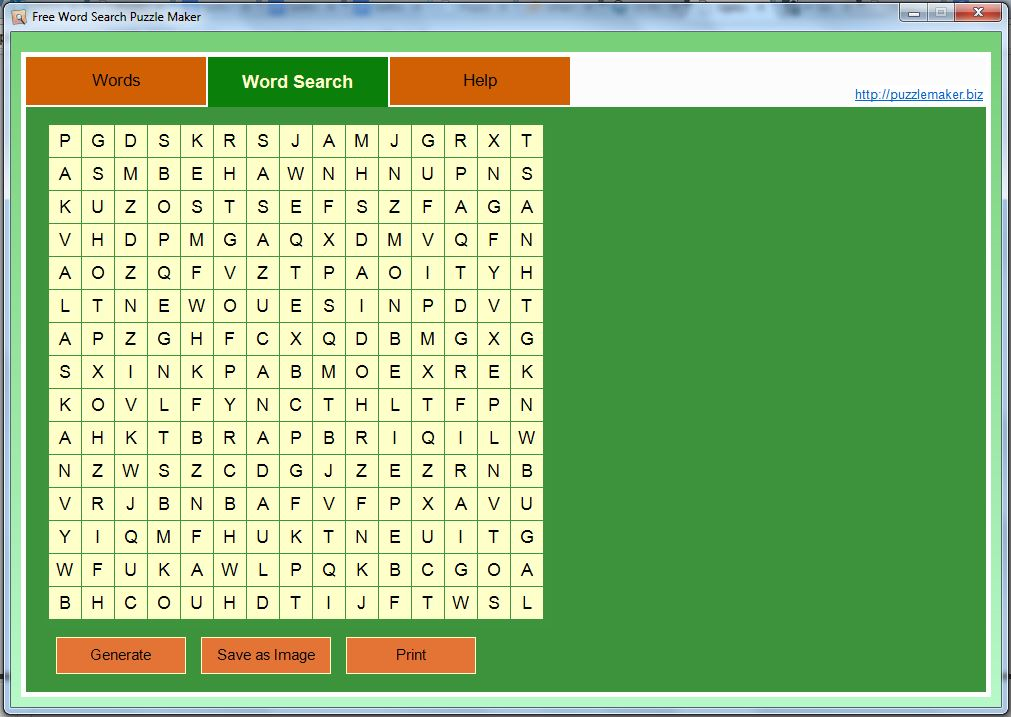 Free Word Search Puzzle Maker - standaloneinstaller.com