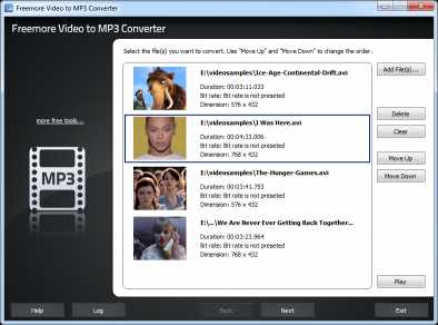 Freemore Video to MP3 Converter