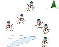Download Frosty Goes Skiing Screensaver