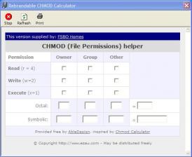 Download FSBO CHMOD Calculator