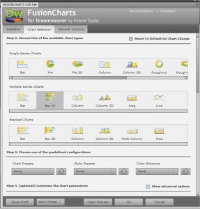Download FusionCharts for Dreamweaver (Designer)