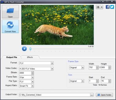 Download GIF to Flash Converter