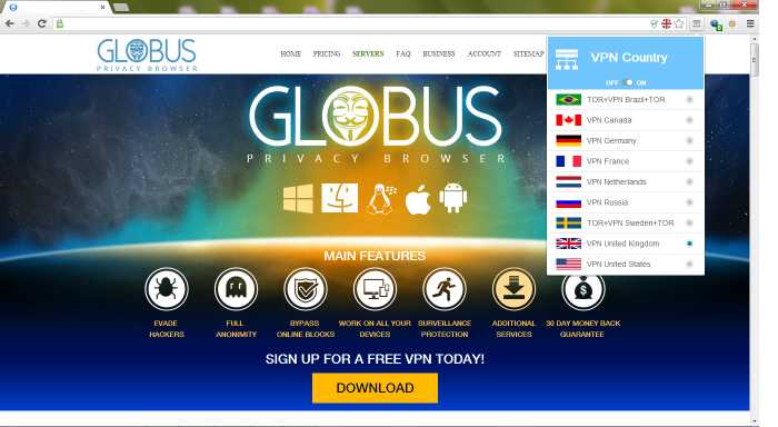 Globus Privacy Browser