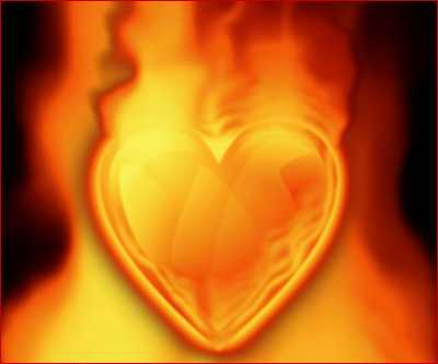 Download Heart On Fire Screensaver