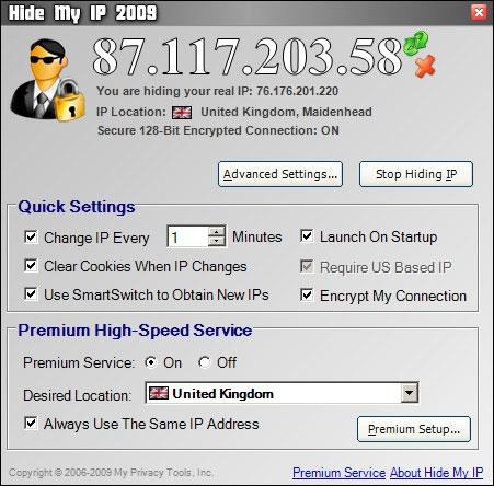 Download Hide My IP 2009