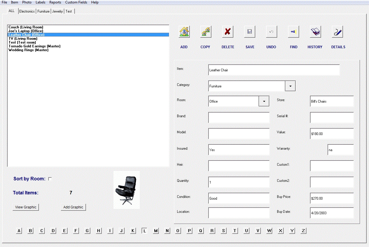 free home inventory software pc