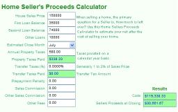 Download Home Sellers Proceeds Calculator