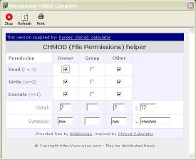 Download horses chmod calculator