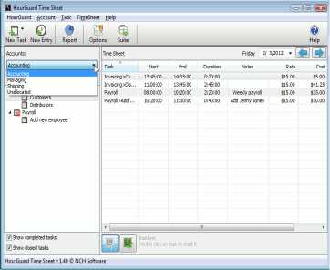 Download HourGuard Free Timesheet Software