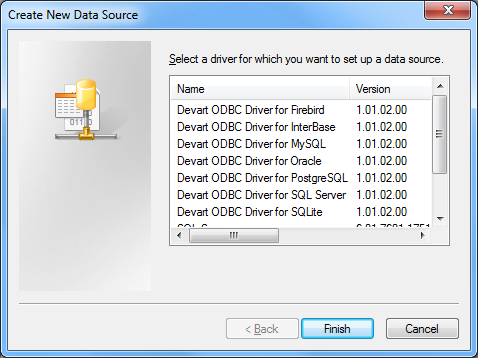 visual foxpro 9 odbc driver windows 7 64 bit