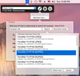 IP Cam Driver for Mac OS