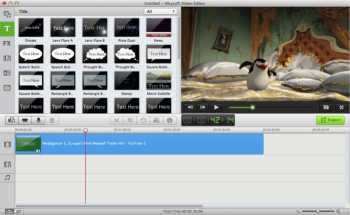 iSkysoft Video Editor for Mac