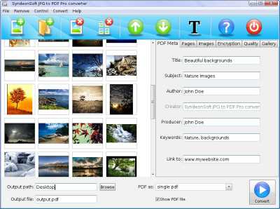 JPG to PDF Pro for photo album and ebook