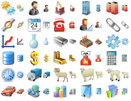 Large Factory Icons