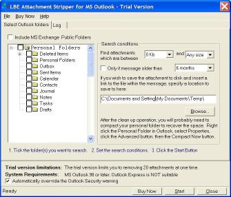 Download LBE Attachment Stripper for MS Outlook