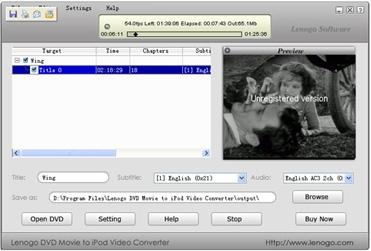 Download Lenogo DVD Movie to iPod Video Converter