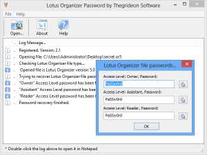 Lotus Organizer Password