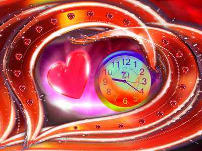 Love Dance Clock Live Wallpaper