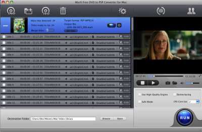 MacX Free DVD to PSP Converter for Mac