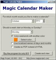 Download Magic Calendar Maker
