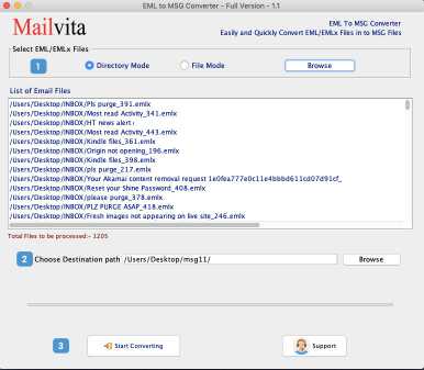 MailVita EML to MSG Converter for Mac