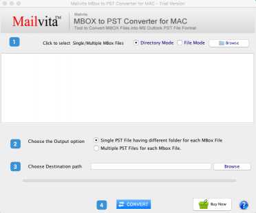 MailVita MBOX to PST Converter for Mac