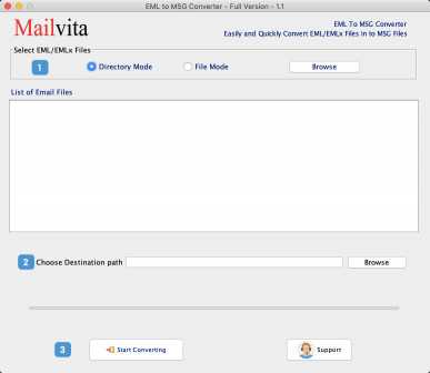 MailVita MSG to EML Converter for Mac