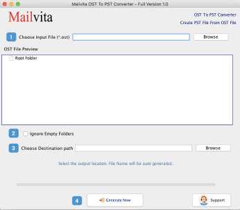 MailVita OST to PST Converter for Mac