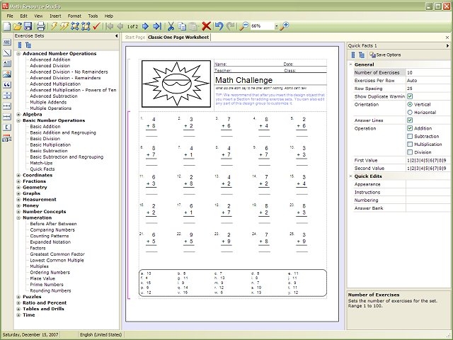 Math Resource Studio Professional 7.0.166 Full Version + Crack