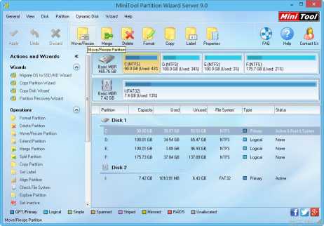 Download MiniTool Partition Wizard server Demo