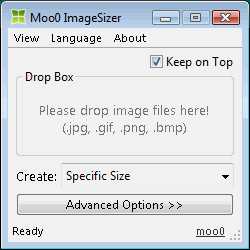 Moo0 Image Sizer