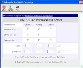 Download Mortgage Refinance CHMOD Calculator
