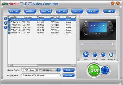 Download Movkit PSP Video Converter